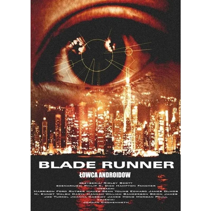 Ретро Фильм Бегущий по лезвию(1982) Классический научно-фантастический постер фильма Холст Живопись Настенное искусство Картины Винтажный Дом Клуб Кино Декор Подарок