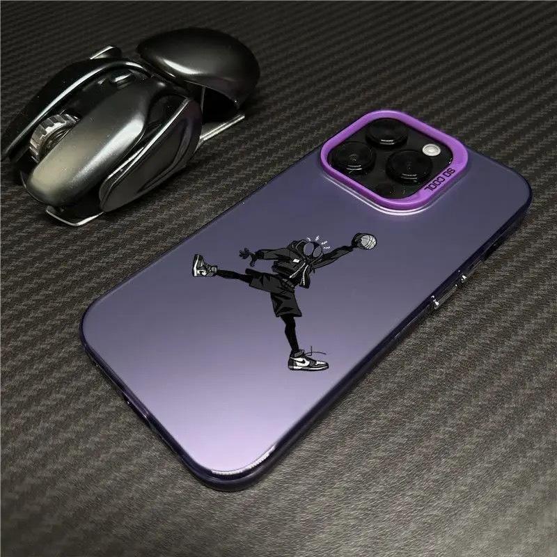 Чехол для телефона IPhone 17 Pro Баскетбольный Паук 16/15/14/13 Лазерный 12 Apple 11Xs Max/Plus