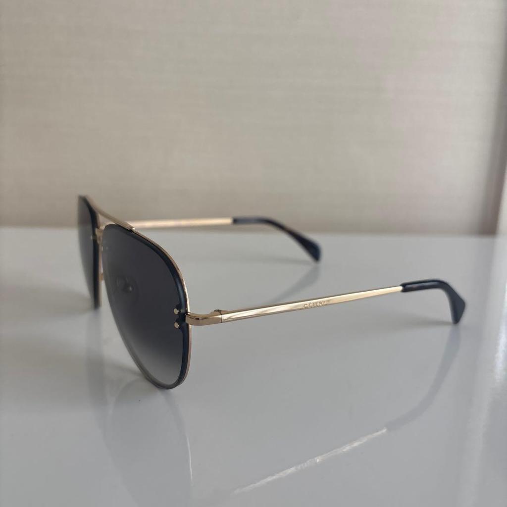 Used CELINE sunglasses aviator gold