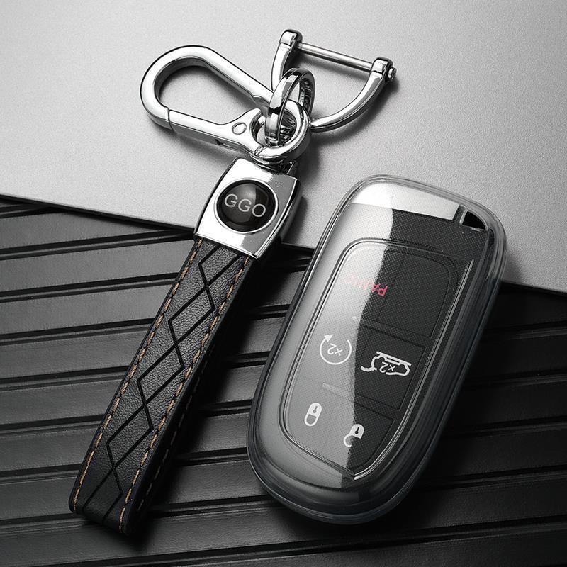 Чехол-брелок для ключа, совместимый с Jeep Compass, Grand Commander, Cherokee, Renegade