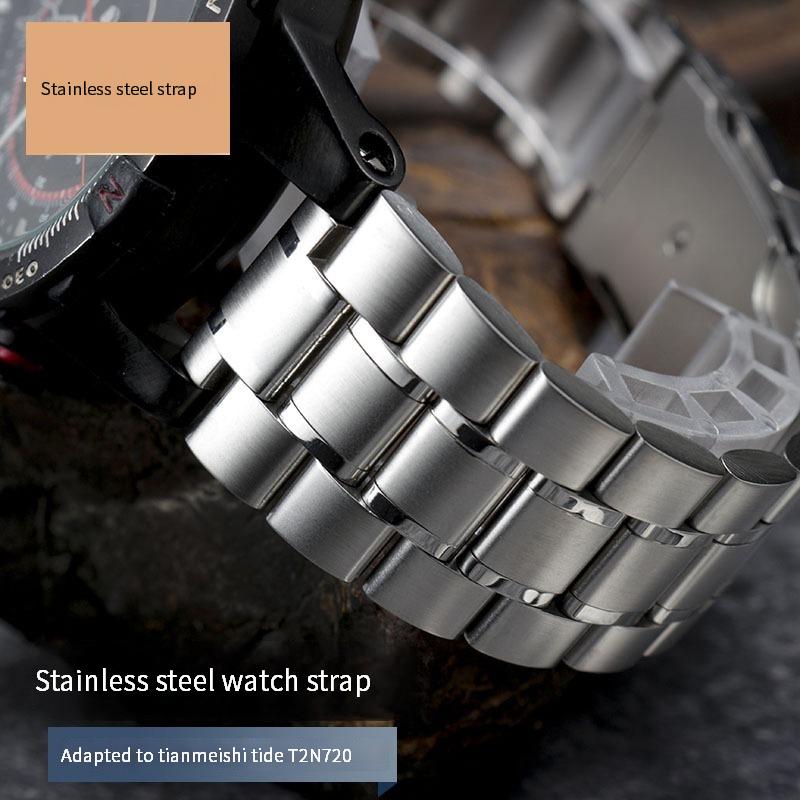Классический ремешок из нержавеющей стали для часов TIMEX T2N720 T2N721 TW2R55500 T2N721 Series ремешок для часов 24*16 мм мужской ремешок для часов браслет + инструменты