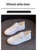 Женские повседневные универсальные туфли из натуральной кожи белого цвета на плоской подошве 2025 года