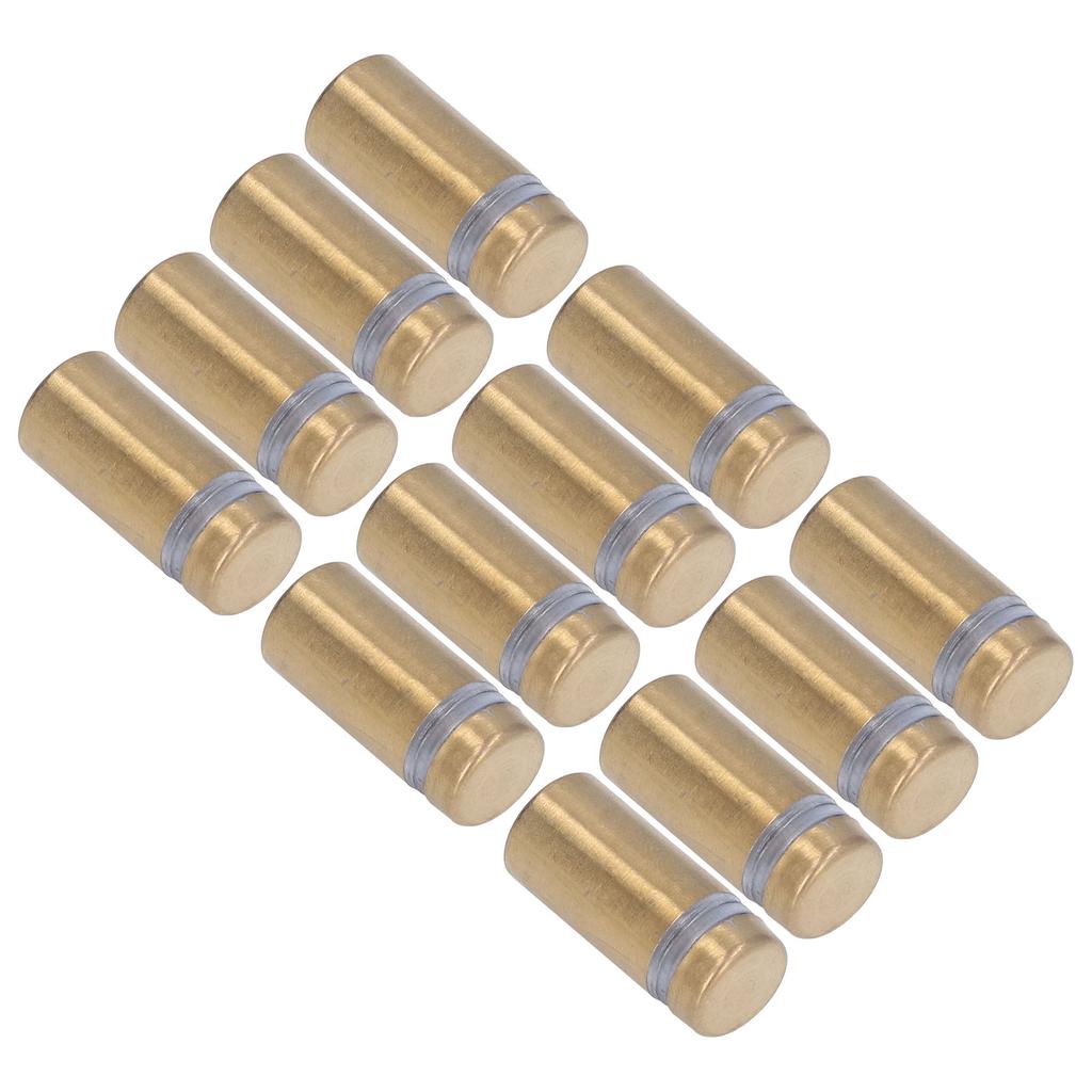 12Pcs Stainless Steel Standoff Screws Wall Sign Advertising Nails Hardware for Acrylic 12x25mm