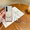 Градиентный прозрачный акриловый магнитный чехол для телефона Samsung Z Fold 7 6 5 4 3 5G Fold7 Magsafe Беспроводная зарядка Защитная крышка