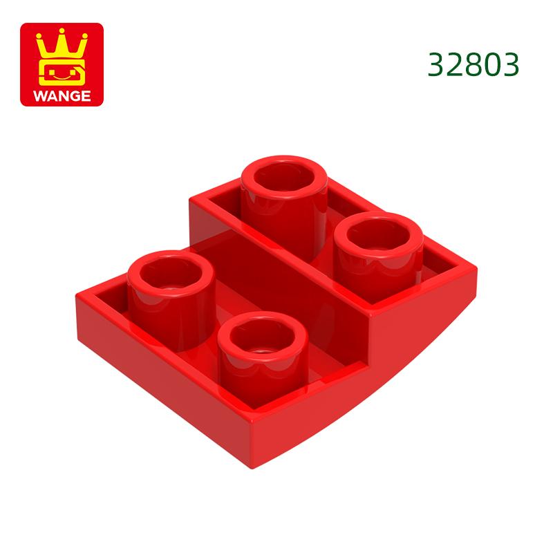 Нетоксичный 150 шт./лот 32803 Наклонный изогнутый 2x2x2/3 Строительный блок Moc Цветные аксессуары Совместимы с Brick DIY Детская игрушка