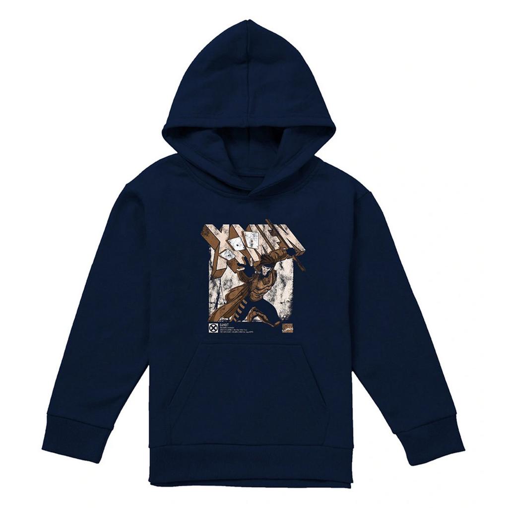 X-Men Childrens/Kids Info Gambit Pull Over Hoodie