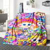 Distroller Print Flannel Blanket High Quality Warm Comfortable Cover for All Seasons Perfect for Gifts Home Decor
