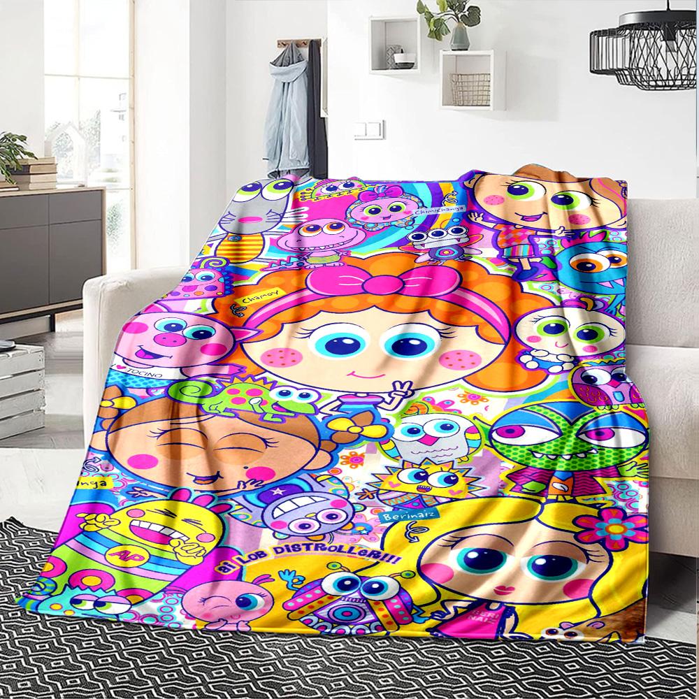Distroller Print Flannel Blanket High Quality Warm Comfortable Cover for All Seasons Perfect for Gifts Home Decor