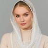 Мягкий кружевной головной платок Тонкая свадебная вуаль для лица Изысканный треугольный шарф Религиозные мероприятия