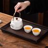 Beam Pot One Pot and Two Cups Suet Jade Porcelain Light Luxury Kung Fu Tea Set Kuaike Cup High-end Brocade Box Gift Box
