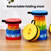 Portable Collapsible Stool Retractable Chair Height Adjustable Strong Load-bearing Stable Lightweight Folding Stool Chair