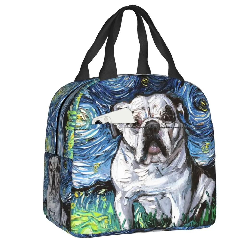 Chihuahua Art термоизолированная сумка для обеда женская портативная сумка для обеда для пикника на открытом воздухе многофункциональная коробка для еды Bento