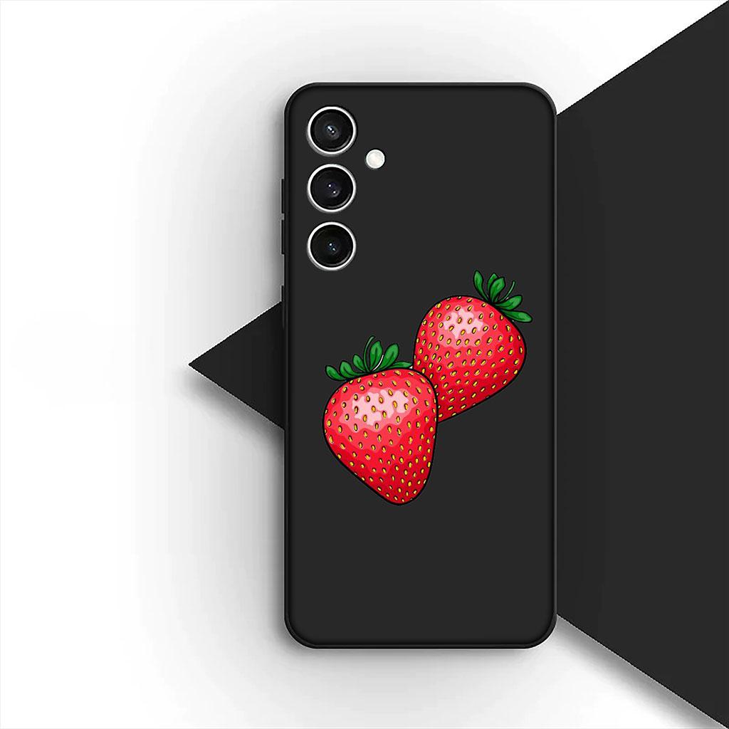 Cherry Strawberry fruit Summer Avocado Lemon Cover for Samsung Galaxy S25 S24 S23 FE Ultra Plus S7 Edge S25+ S23+ A56 5G Case