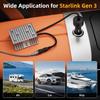 Для Starlink Mini 12V Адаптер DC Повышающий преобразователь Автомобильный инвертор Автомобильный штекер прикуривателя с кабелем питания 12В