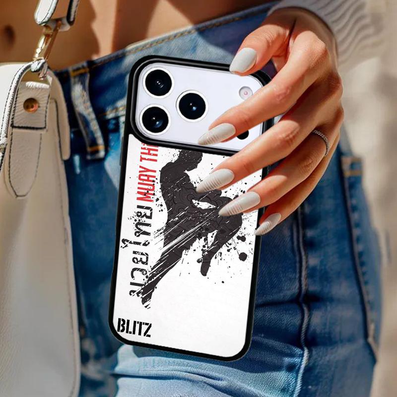 Чехол для телефона Муай Тай Для iPhone 17 Air 14 15 13 12 Max Чехол Для Apple 16e 11 Pro Max Plus Coque