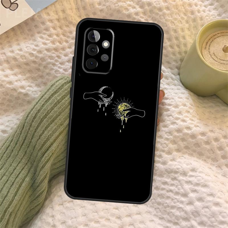 Чехол для телефона 'Солнце и Луна' для Samsung Galaxy A34 A54 A14 A13 A12 A32 A52 A22 A72 A31 A51 A71 A52S A53