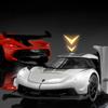 Simulation 1.32 Scale Jesko Super car Model With Sound light Children Boy Diecast Metal Toy Vehicle Birthday Gift