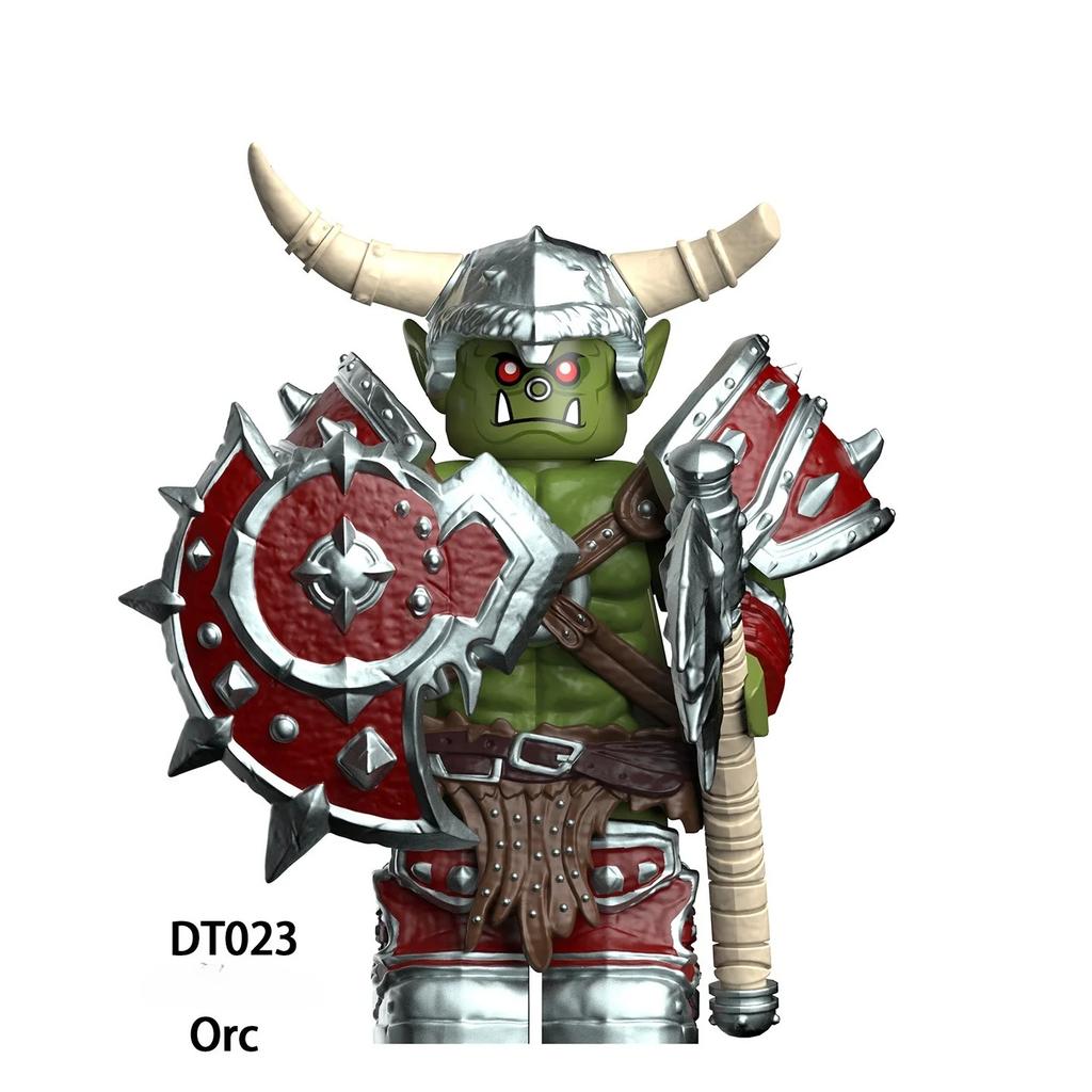 Средневековые Орки Модель Кирпичи Мини Совместимые Сборка Фигурки Действия Головоломка Мультяшные Строительные Блоки Игрушка Подарки на День Рождения