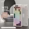 Беспроводная механическая игровая клавиатура FREEWOLF M75 2,4G / Двухрежимная 82 клавиши RGB Мультимедийная Anti-Ghosting ABS+PC Собственная форма