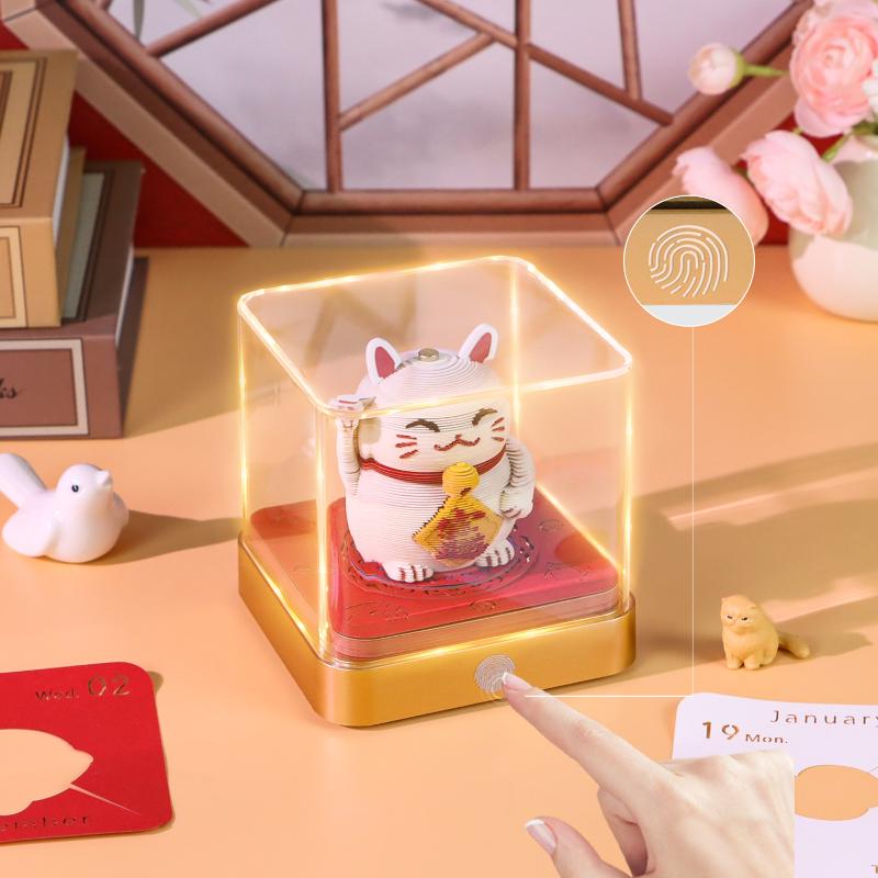 Stay Organized with 2027 LED Light Desk Calendar Featuring 3D and Tear-away Style
