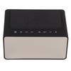 Digital Wireless Alarm Clock Mobile Phone Charging LED Mirror Electronic Memory Card Readable Black