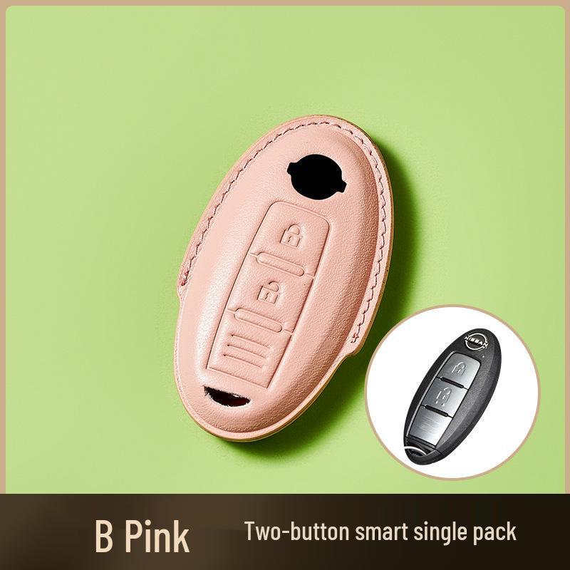 Ключница из коровьей кожи растительного дубления для ключа от автомобиля New Sylphy Murano, ручная работа, дизайн с пряжкой для мужчин