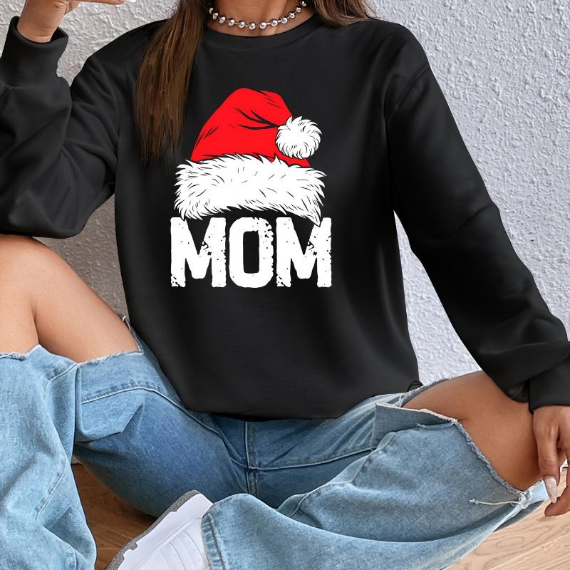 Casual Printed Crew Neck Sweatshirt for Women, Comfortable for Weekend