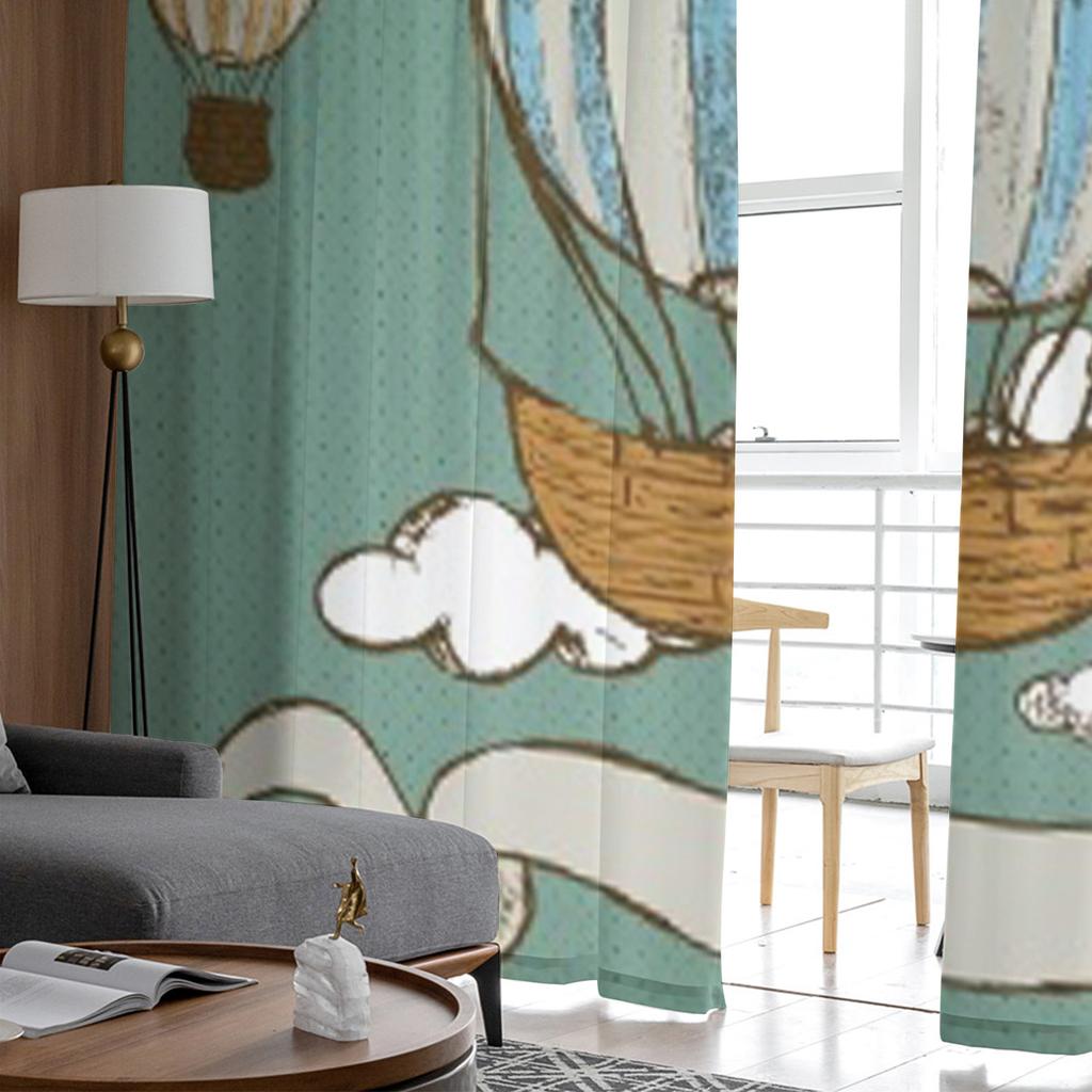 Винтажные тюлевые шторы с воздушными шарами для гостиной, прозрачные занавески для спальни, вуаль из органзы, декоративные украшения для окон