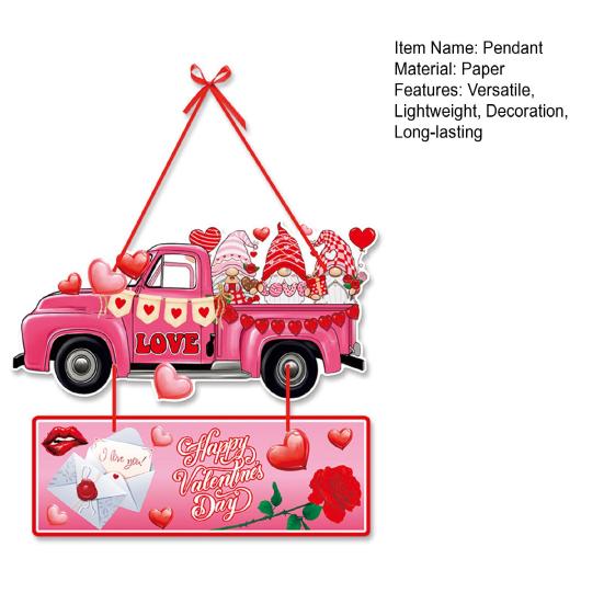 Подвеска на День святого Валентина, мультяшный дверной подвесной орнамент, романтический праздничный дверной знак для украшения дома, вечеринки