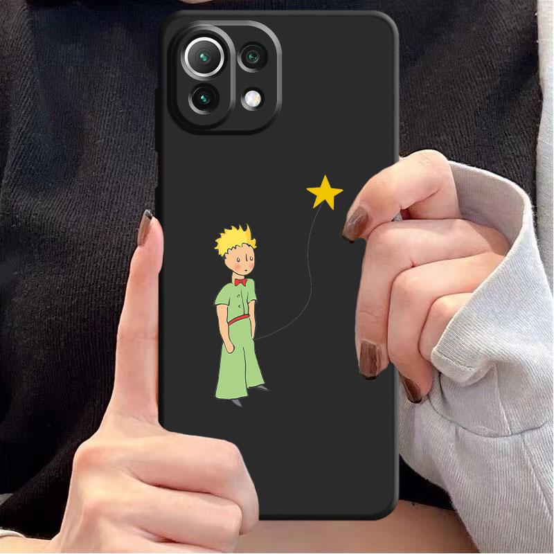 Черный силиконовый чехол для Samsung Galaxy A22 Note 20 Ultra 10 Plus 8 9 S22 A72 S21 A32 S20 A72 S21 5G Чехол Little Prince