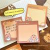 50Sheets Kawaii Capybara Cartoon Animals Sticky Notes Pad Decorative Stationery Stickers Office School Supplies Children Gifts