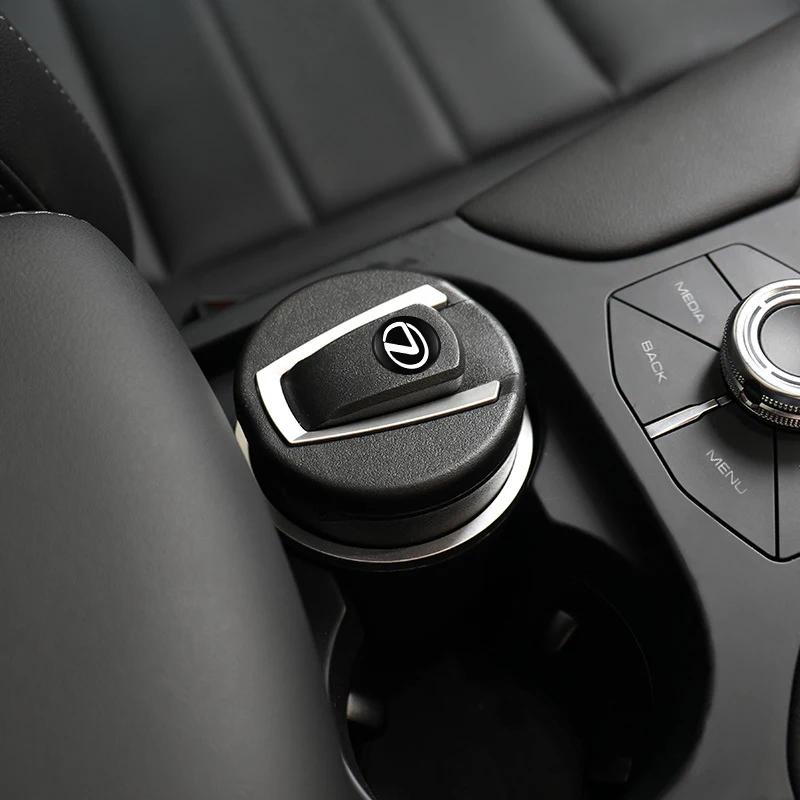 For Lexus F SPORT ES RX NX LS UX LM LX GX LC RZ IS CT GS RC HS SC TX LBX Car Interior Ashtray LED Light Ash Cup Accessories HF7