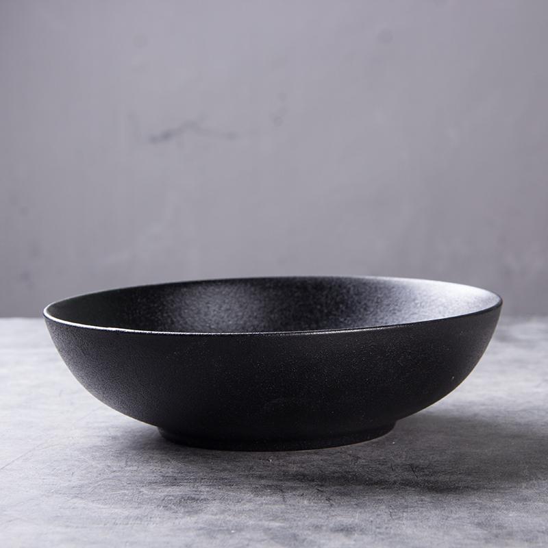 7\" Round Stoneware Glazed Ceramic Serving Porcelain Bowl Food Grade for Home Restaurant or Hotel Use