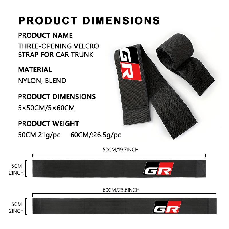 SPYF3 For Toyota Car Trunk Organizer Elastic Fixing Strap Storage Bracket Velcro Strip Auto Accessories chr Corolla Camry rav4 Yaris