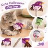 Игрушка для кошек на Хэллоуин, палочка с кошачьей мятой, плюшевая, наполненная кошачьей мятой, игрушка для прорезывания зубов у кошек с мягкой тканью и натуральной кошачьей мятой для интерактивной игры и жевания