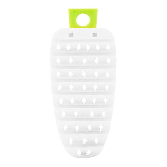 Carrot-Shaped Cleaning Brush for Vegetables Fruits Flexible Bristles Non-scratch Scrubbing Brush for Stain Removal Multi-Section Joint Design