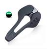 RACEWORK Bike Saddle, 143*270mm Ergonomic Seat, Hollow Breathable PU Microfiber Leather for Mountain & Road Bikes