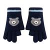 Children Keep Warm Boys Winter Cold Five Fingers Middle School Children Knitted Dew Finger Cartoon Primary School Students Writing Children's Gloves
