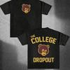 Лучший известный Канье Уэст The College Dropout Graphics Футболка Мужская Женская Хип-Хоп Рэп Винтажные Футболки Мужская Повседневная Футболка Большого Размера