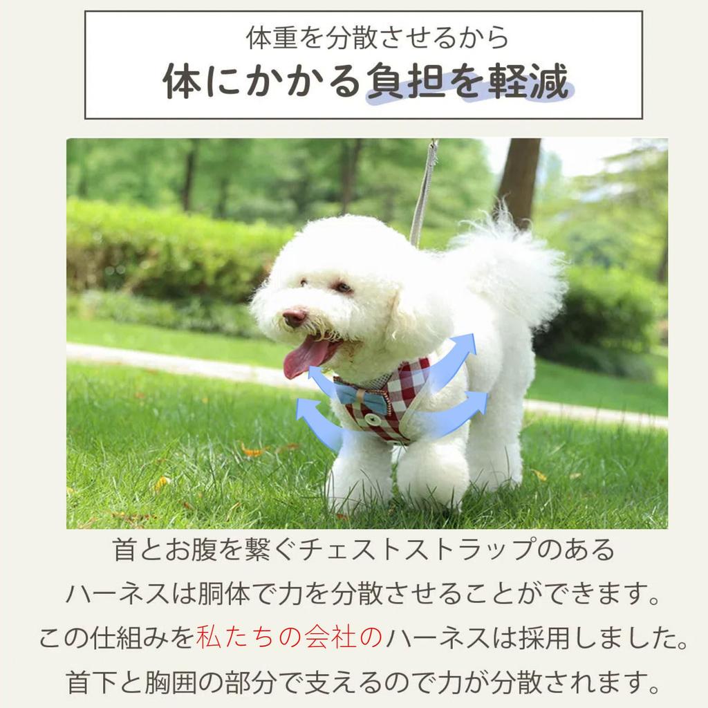 DICOCO Dog Harness for Small Reduces Adjustable Stays in Easy to Put on and Take Cute Bowknot Triple Machine Dolly M Dogs, Anti-Pulling, Head-Free,