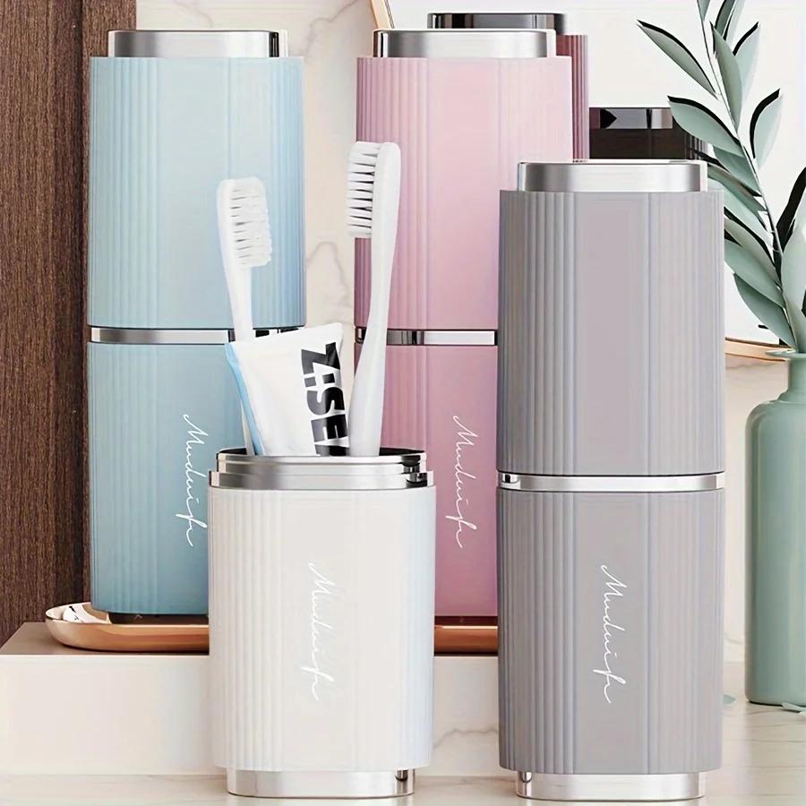 1 портативный футляр для хранения зубных щеток, дорожный футляр для зубных щеток, пластиковый футляр для зубной пасты, командировка, стаканчик для ополаскивателя полости рта