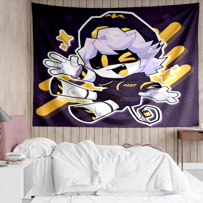 Murder Drones Tapestry for Bedroom Aesthetic Classroom Tapestries Wall Hanging for Living Room Dorm Office,Ideal Creative Gift
