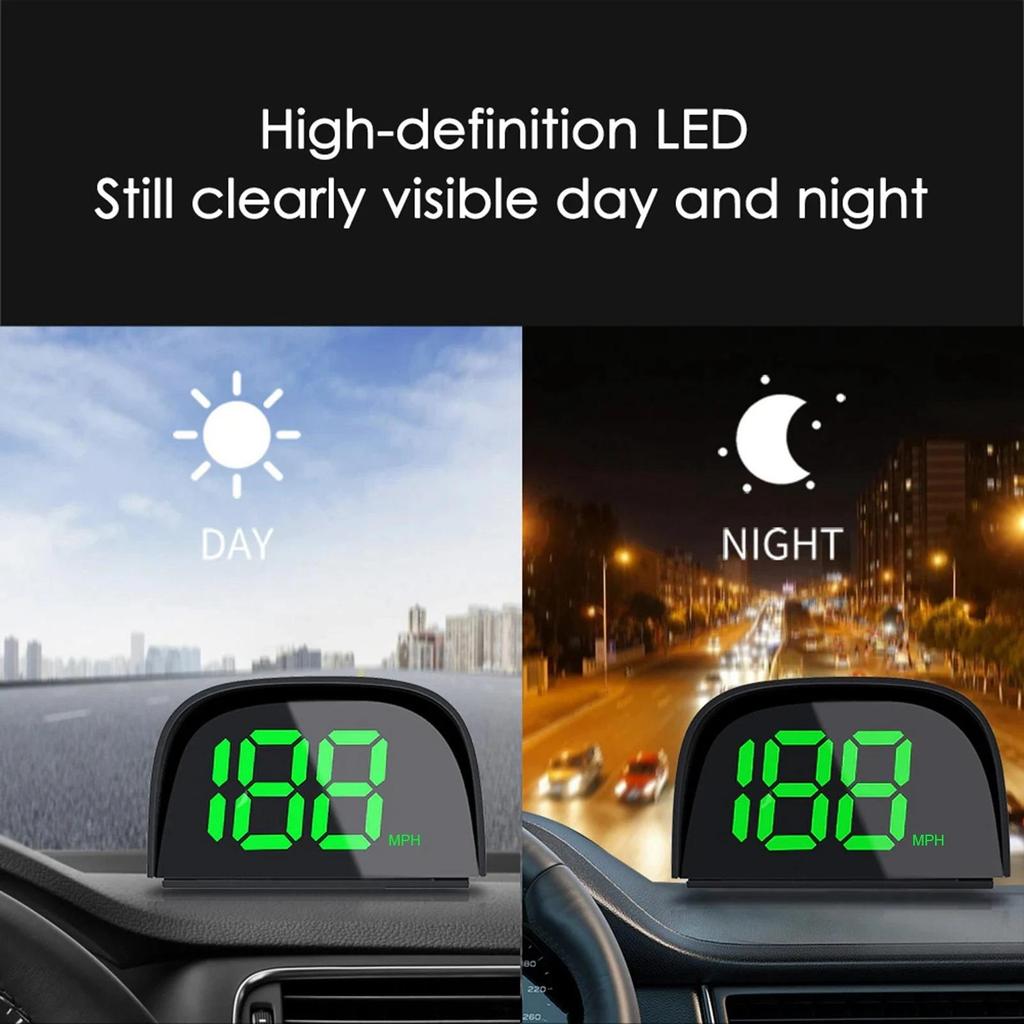 Автомобильный проекционный дисплей HUD Цифровой спидометр Спутниковый GPS