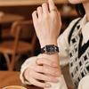 OLEVS Womens Watch Quartz Luminous Easy-to-Read Waterproof Silicone Band Date Popular Gift Women Rose Gold Black