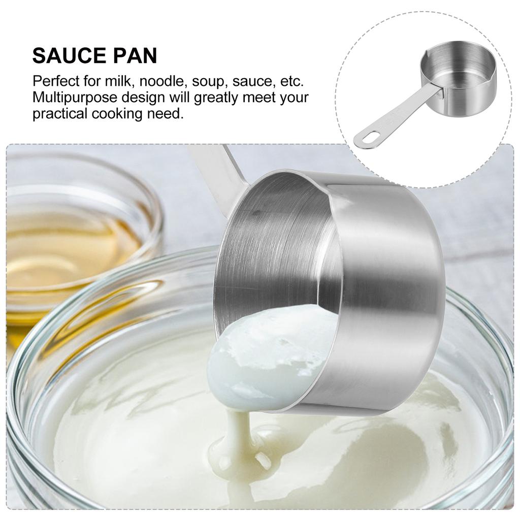 Kitchen Pots Milk Stainless Steel Spoon Small Restaurant Cookware Sauce Mini Coffee Noodle