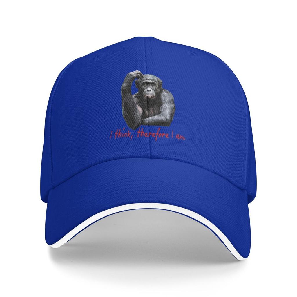 Baseball Caps Thinking Funny Monkey Meme Graphic Trendy Graphic Unisex Outdoor Spring Hats