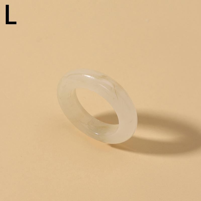 18 мм винтажные красочные прозрачные акриловые круглые кольца из смолы для темпераментных женщин и девочек, простые геометрические украшения, модные подарки