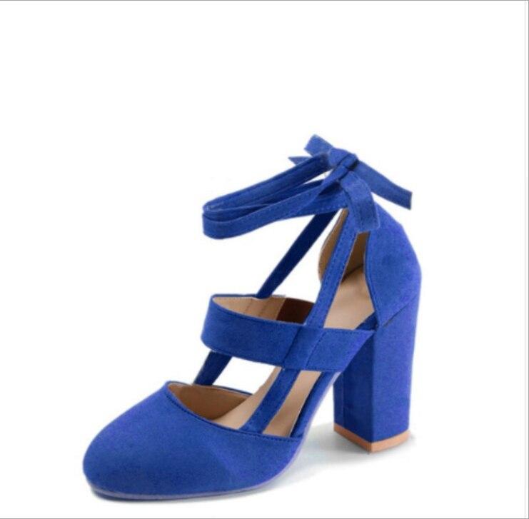 Женские летние сексуальные замшевые сандалии на толстом высоком каблуке для вечеринок