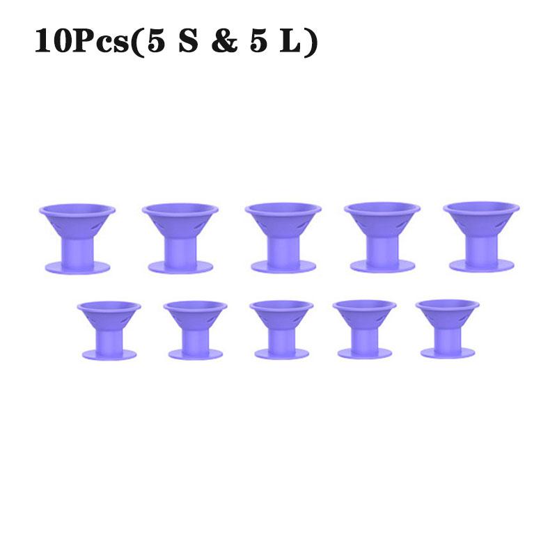 10 шт., мягкие резиновые силиконовые термобигуди для завивки волос, заколки для волос без нагрева, кудри для волос, инструменты для самостоятельной укладки волос для девочек