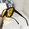 New Vintage Double Bridges Men Square Sunglasses Fashion Mne Ocean Lens Glasses Uv400 Eyewear Women Trending Glasses